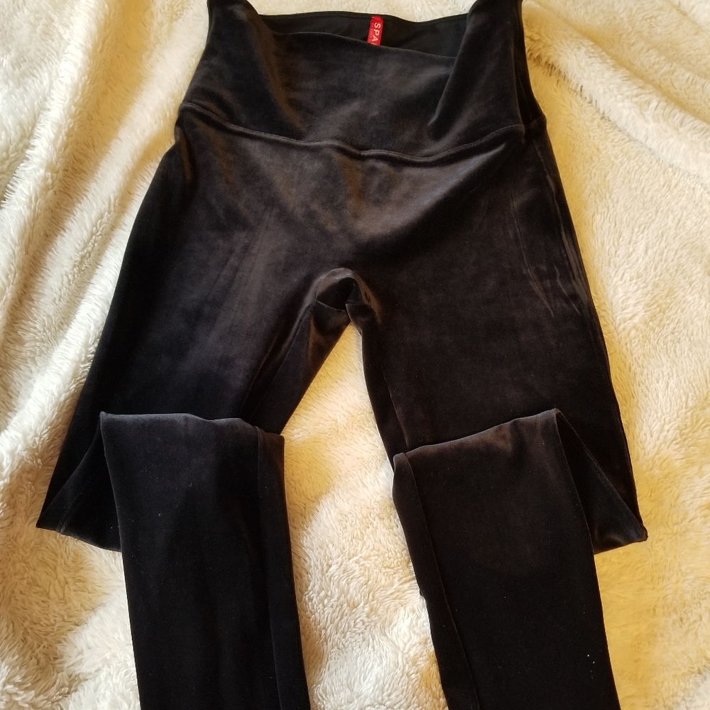 Spanx velvet leggings